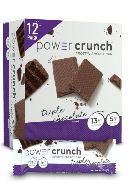 Power Crunch Protein Wafer Bars, High Protein Snacks with Delicious