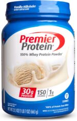 Premier Protein Powder, Vanilla Milkshake, 30g Protein, 1g Sugar, 100%
