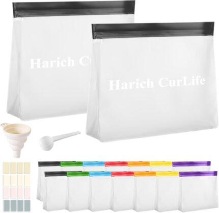 Protein Powder Container to Go, 19Pcs Reusable Portable Protein Powder