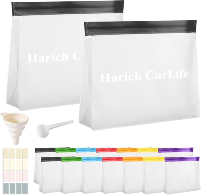 Protein Powder Container to Go, 19Pcs Reusable Portable Protein Powder