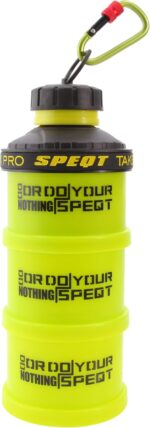 Protein Powder Stackable Container,with Carabiner&Carrying