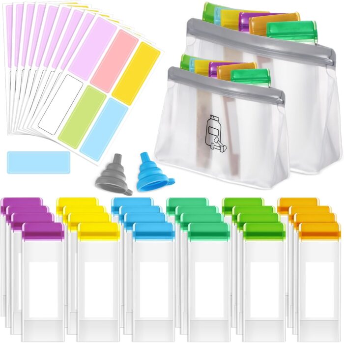 Protein Powder Travel Container Set Reusable Powder Supplement