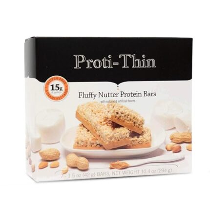 Proti-Thin Fluffy Nutter Protein Bars, 15g Protein, Low Calorie, Very