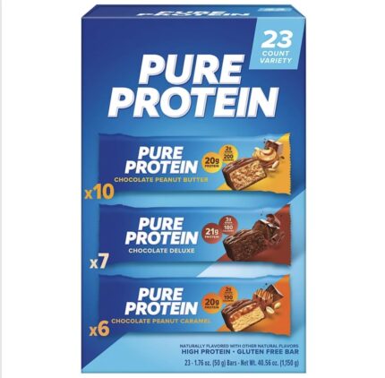 Pure Protein Bars, Nutrient Rich Snacks with High Protein for Energy