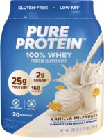 Pure Protein Powder, Whey, High Protein, Low Sugar, Gluten Free,