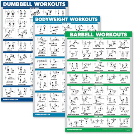 QUICKFIT 3 Pack - Dumbbell Workouts + Bodyweight Exercises +