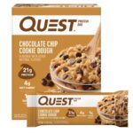 Quest Nutrition Chocolate Chip Cookie Dough Protein Bars, 21g Protein,