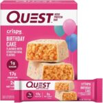 Quest Nutrition Crispy Birthday Cake Hero Protein Bar, 17g Protein, 1g