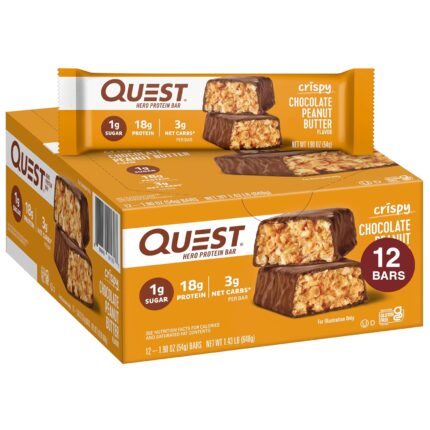 Quest Nutrition Crispy Chocolate Peanut Butter Hero Protein Bar, 18g
