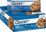 Quest Nutrition Oatmeal Chocolate Chip Protein Bars, 20g Protein, 1g
