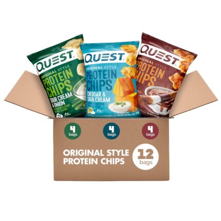 Quest Nutrition Protein Chips Variety Pack, BBQ, Cheddar & Sour Cream,