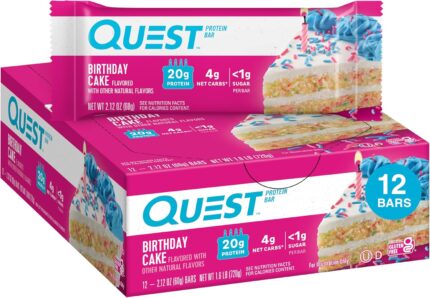 Quest Protein Bar - Birthday Cake (12 Bars)