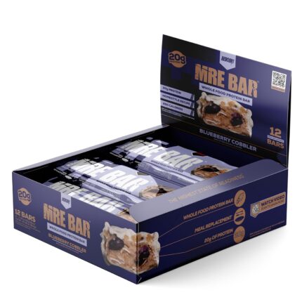 REDCON1 MRE Protein Bar, Blueberry Cobbler - Contains MCT Oil + 20g of