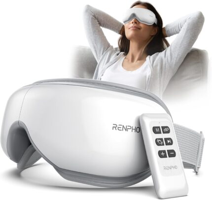 RENPHO Eye Massager with Remote, Heat, Compression, Mothers Day