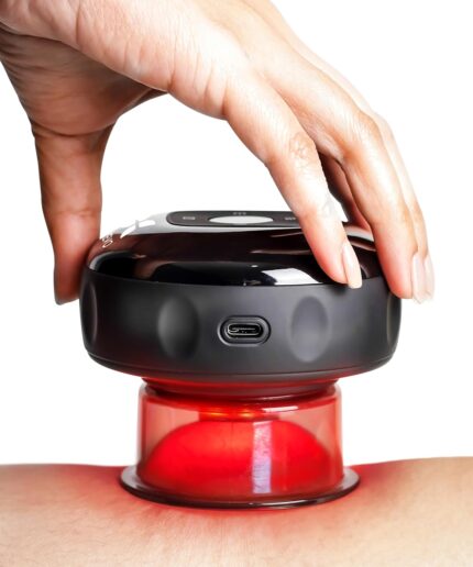 REVO The Original 4-in-1 Smart Cupping Therapy Massager, Red Light The
