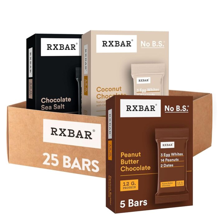 RXBAR Protein Bars, 12g Protein, Gluten Free Snacks, Chocolate Lovers