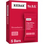 RXBAR Protein Bars, 12g Protein, Gluten Free Snacks, Strawberry, 9.1oz