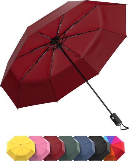 Rain-Mate Windproof Compact Umbrellas for Rain - Portable Folding