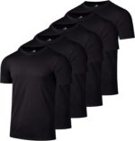 Real Essentials 5 Pack: Men’s Short Sleeve Dry Fit Active
