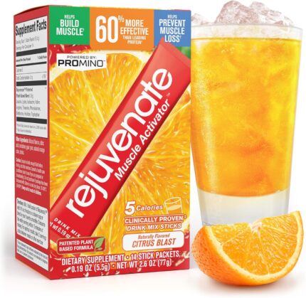 Rejuvenate Muscle Growth + Energy, Perfect Amino Blend (BCAA + EAA), 1