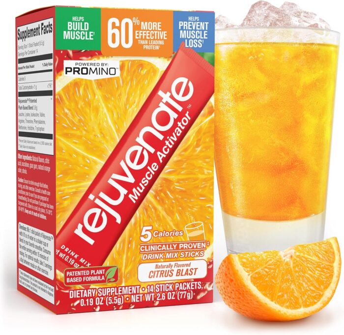 Rejuvenate Muscle Growth + Energy, Perfect Amino Blend (BCAA + EAA), 1