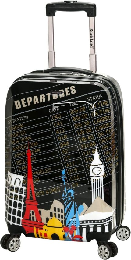 Rockland Departure Hardside Spinner Wheel Luggage, Carry-On 20"