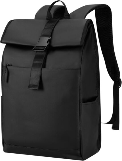 Roll Top Backpack -Lightweight, Water-Resistant, Expandable Casual