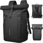 Rolltop Backpack with Laptop Compartment, Expandable Roll Top Backpack