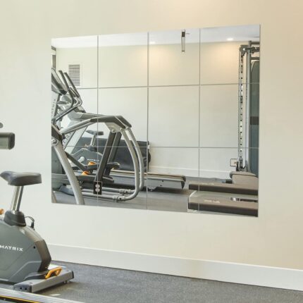 Ruomeng Home Gym Mirrors 12 Inch x 12Pcs Wall Mounted Mirror