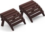 SERWALL Folding Adirondack Chair Footrest Set of 2, Adirondack