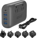 SOKOO 230-Watt Step Down 100-220V to 110V Voltage Converter,