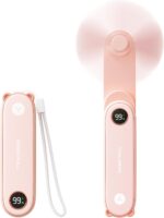 SWEETFULL Portable Handheld Mini Fan with LED Display, 2-in-1 Personal