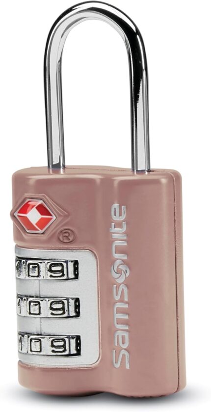 Samsonite 3-Dial Combination Lock, TSA Approved Travel Lock, Dusty