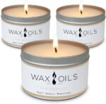Scented Candles - Sandalwood (Pack of 3) Soy Aromatherapy Candles, 8oz