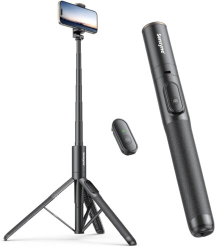 Sensyne 60" Phone Tripod & Selfie Stick, Lightweight All in One Phone