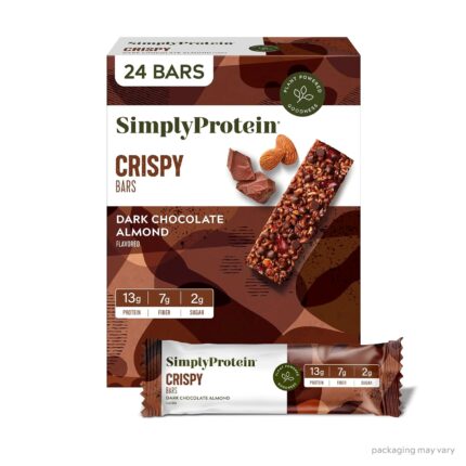 Simply Protein - Dark Chocolate Almond Crispy Bars - Plant Based