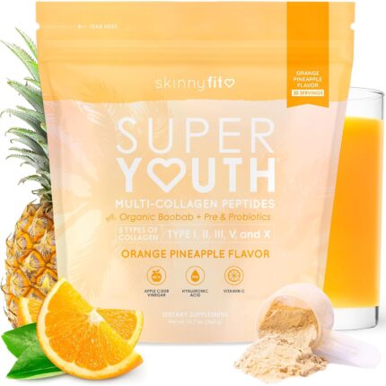 SkinnyFit Super Youth Orange Pineapple Multi-Collagen Peptides +