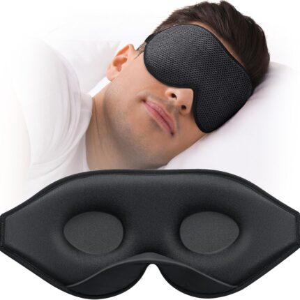 Sleep Mask for Side Sleeper, Eye Mask for Sleeping Women Men, 3D