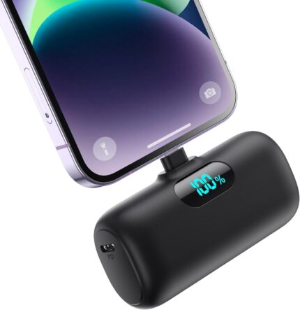 Small Portable Charger for iPhone,Upgraded 5000mAh PD Fast Charging