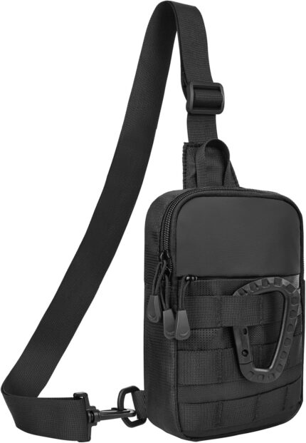 Small Sling Bag for Men, Tactical Inspired Waterproof Utility EDC Mini
