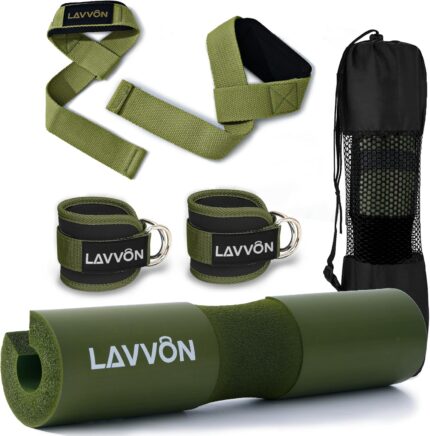 Squat Pad Set - Foam Barbell Pad for Squats Cushion, Lunges