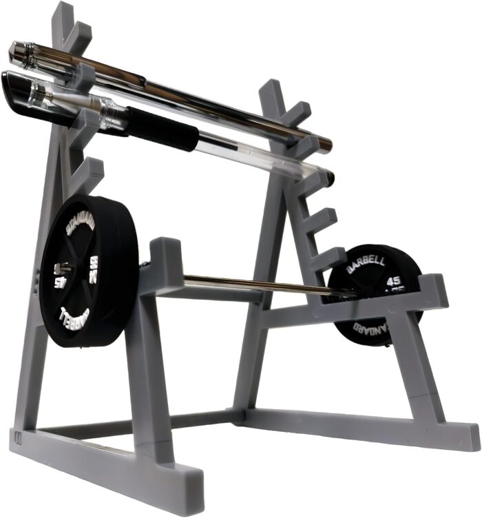 Squat Rack Pen Holder, Barbell Gym Themed, Funny Desk