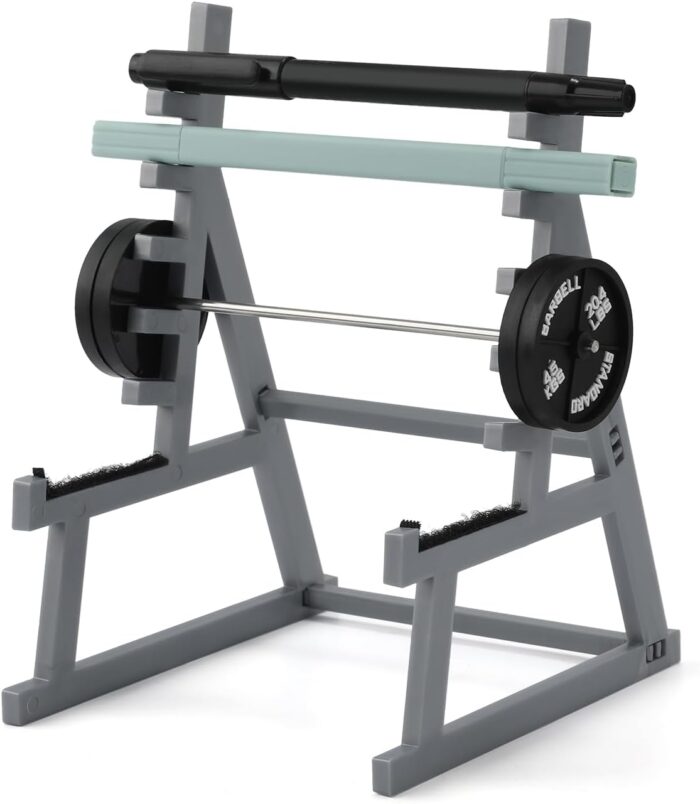 Squat Rack Pen Holder, Squat Rack Office Decor Mini Barbell