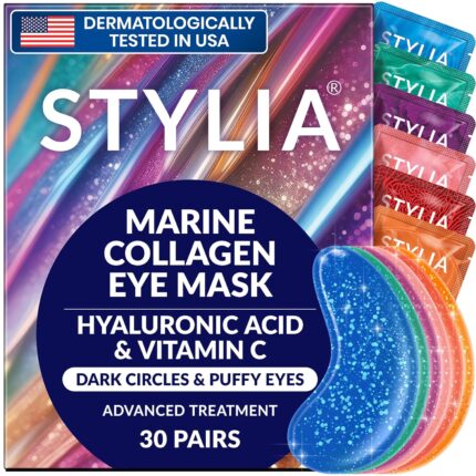 Stylia Under Eye Patches for Puffy Eyes and Dark Circles (30 Pairs),