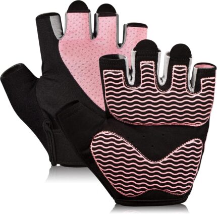 Sunnex Gym Gloves - Fingerless, Breathable Workout Gloves