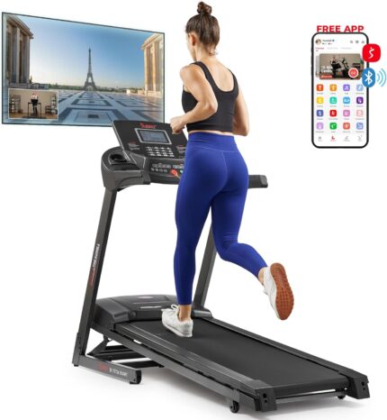 Sunny Health & Fitness Energy Flex Motorized Treadmill with