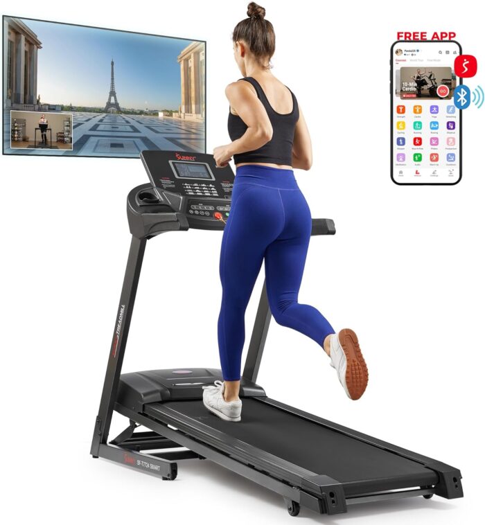 Sunny Health & Fitness Energy Flex Motorized Treadmill with