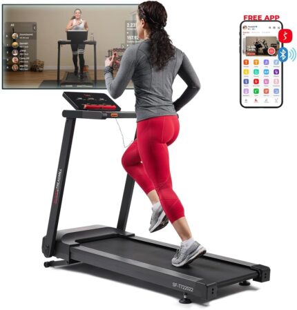 Sunny Health & Fitness Interactive Slim Folding Treadmill