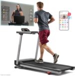 Sunny Health & Fitness Premium Foldable Treadmill for Home,