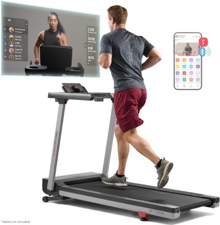 Sunny Health & Fitness Premium Foldable Treadmill for Home,